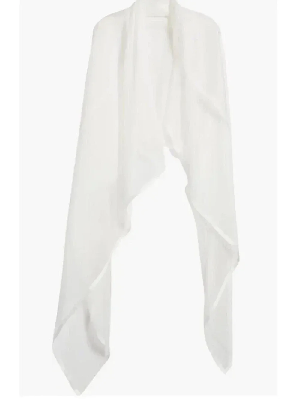 NEW, Nordstrom Chiffon Silk Scarf in White One Size #SC102